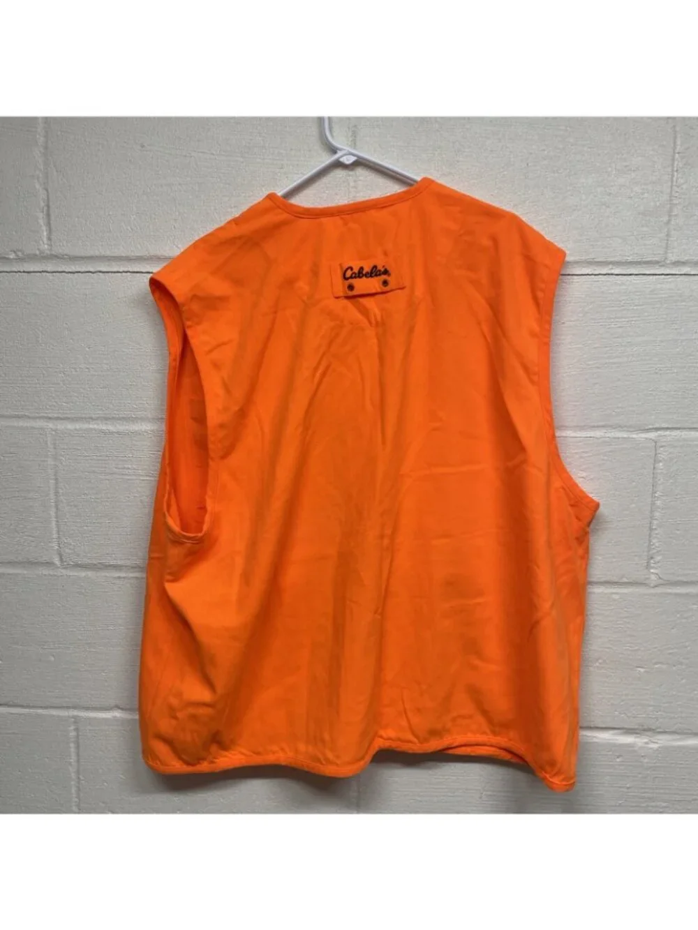 cabelas orange vest hunting full zip size xl